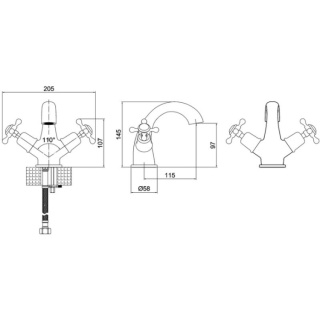 Burlington Claremont Mono Basin Mixer